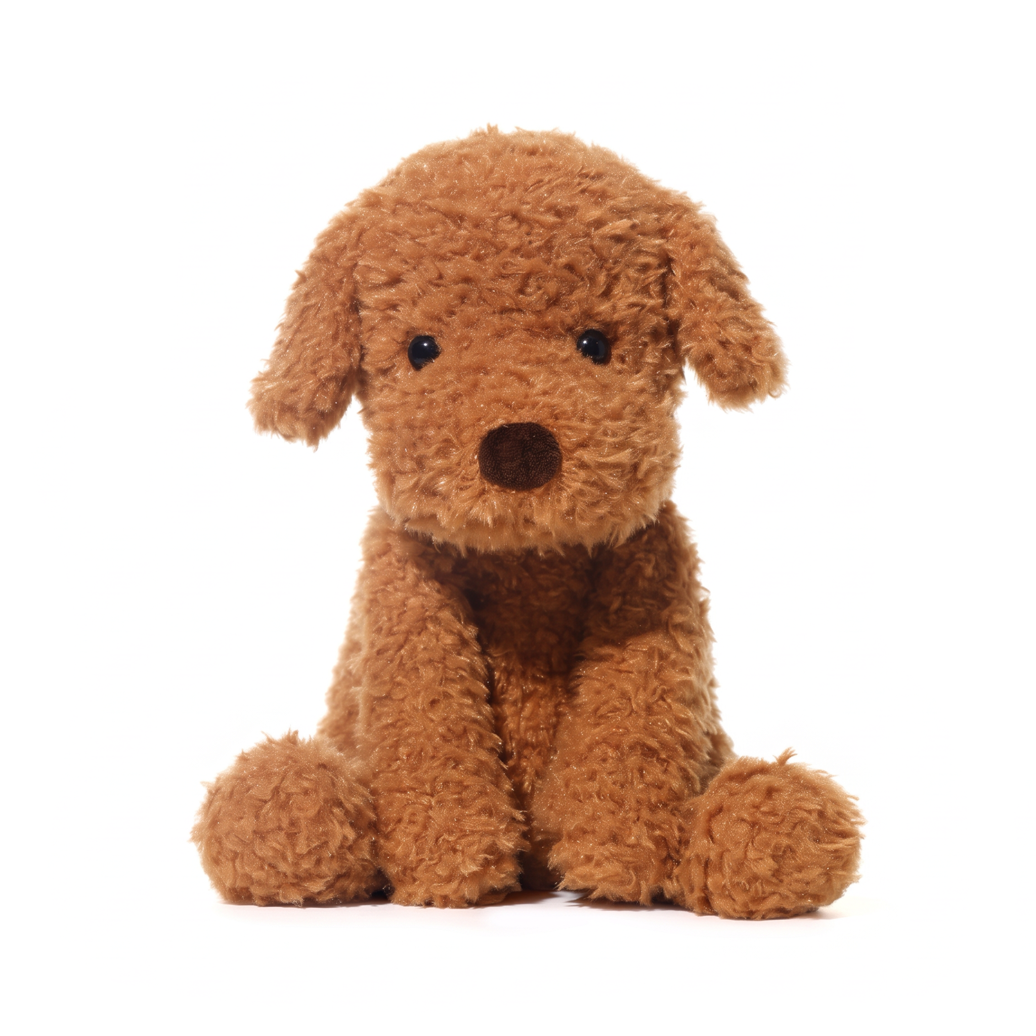 Pudding Dog plush stuffed animal toy, front view