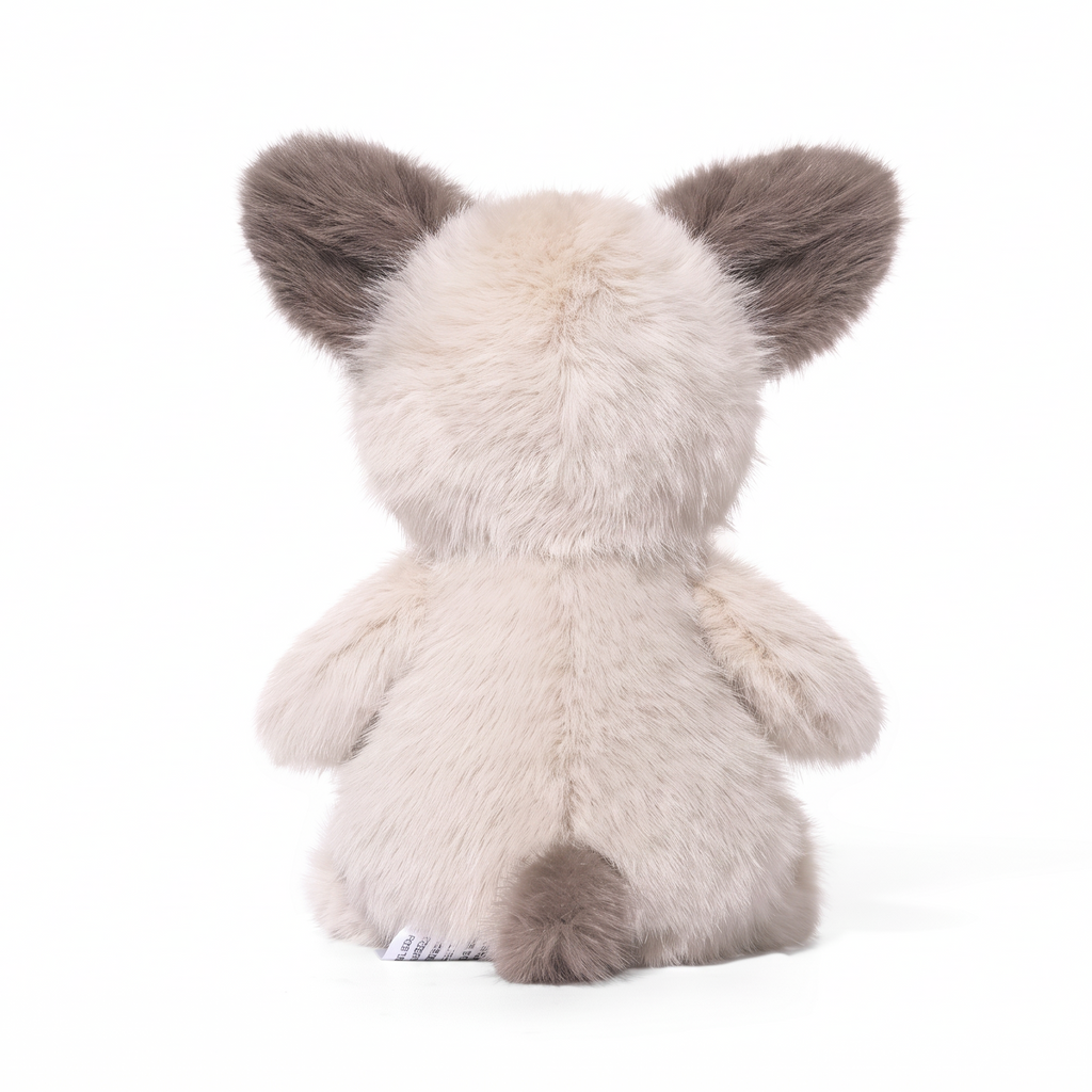 Remi Dog plush stuffed animal toy, back view