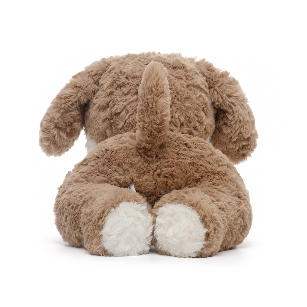 Timi Dog plush stuffed animal toy, back view