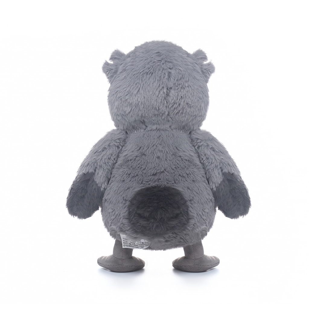 Theo Shoebill plush stuffed animal toy, back view