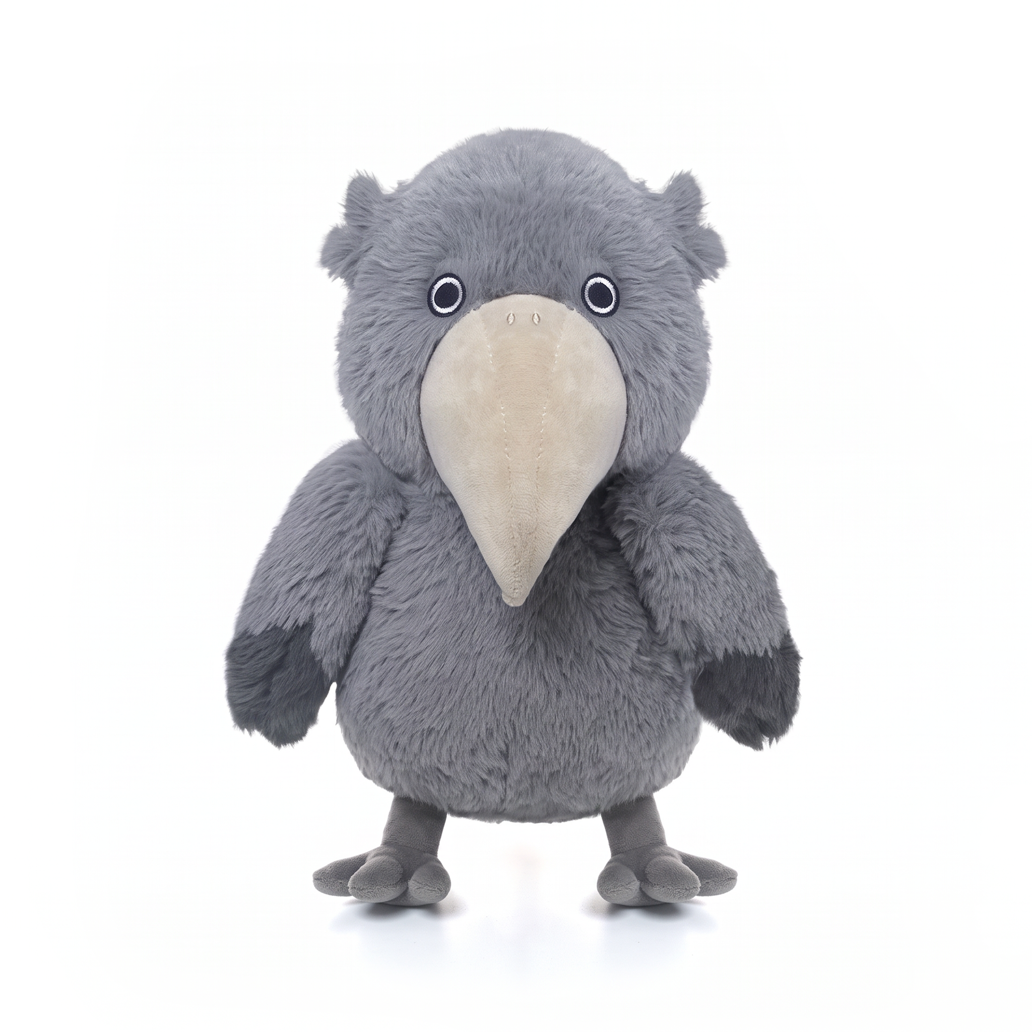 Theo Shoebill plush stuffed animal toy, front view