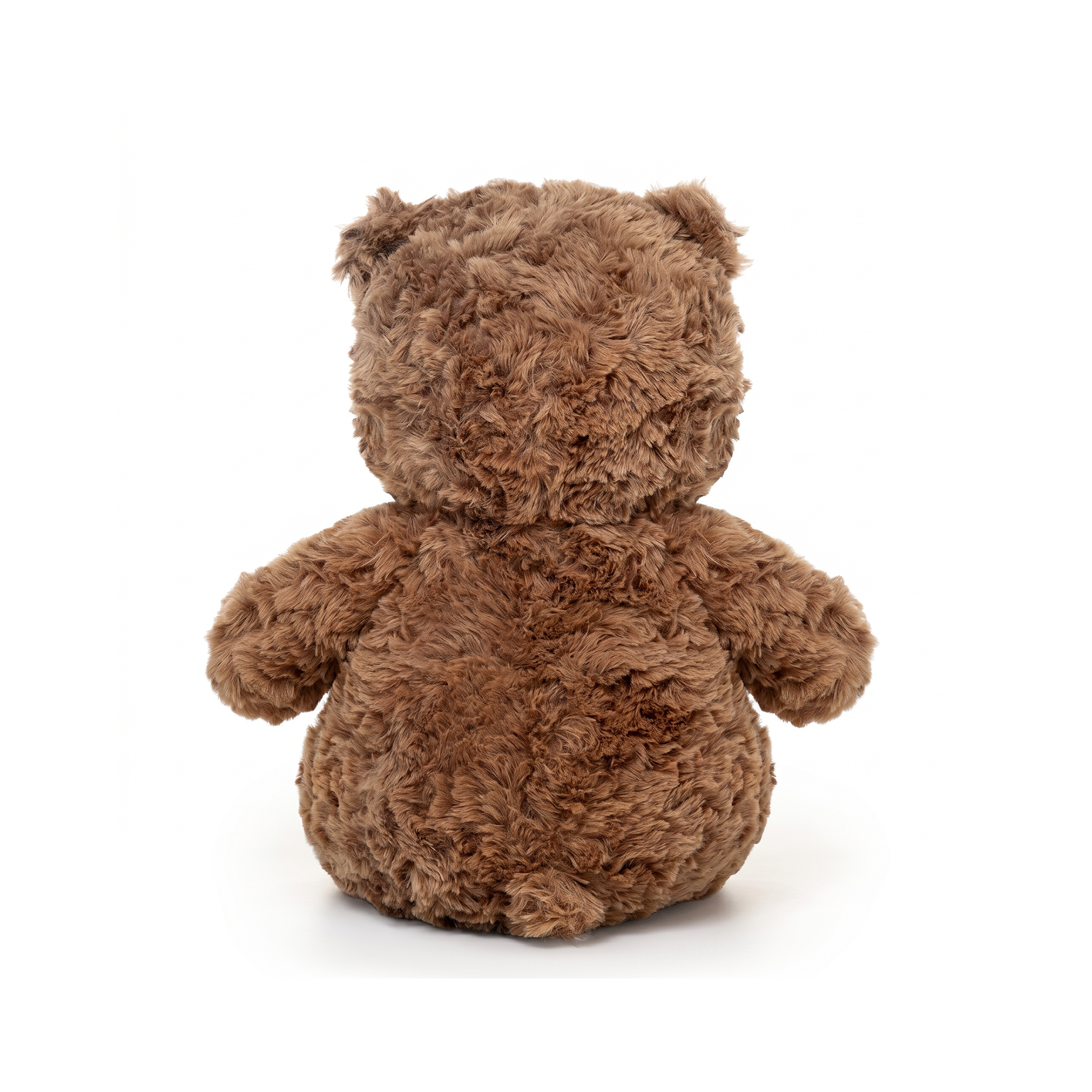 Waffle Bear plush stuffed animal toy, 11.8", PP cotton plush, back view