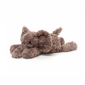 Plush dog toy on a white background