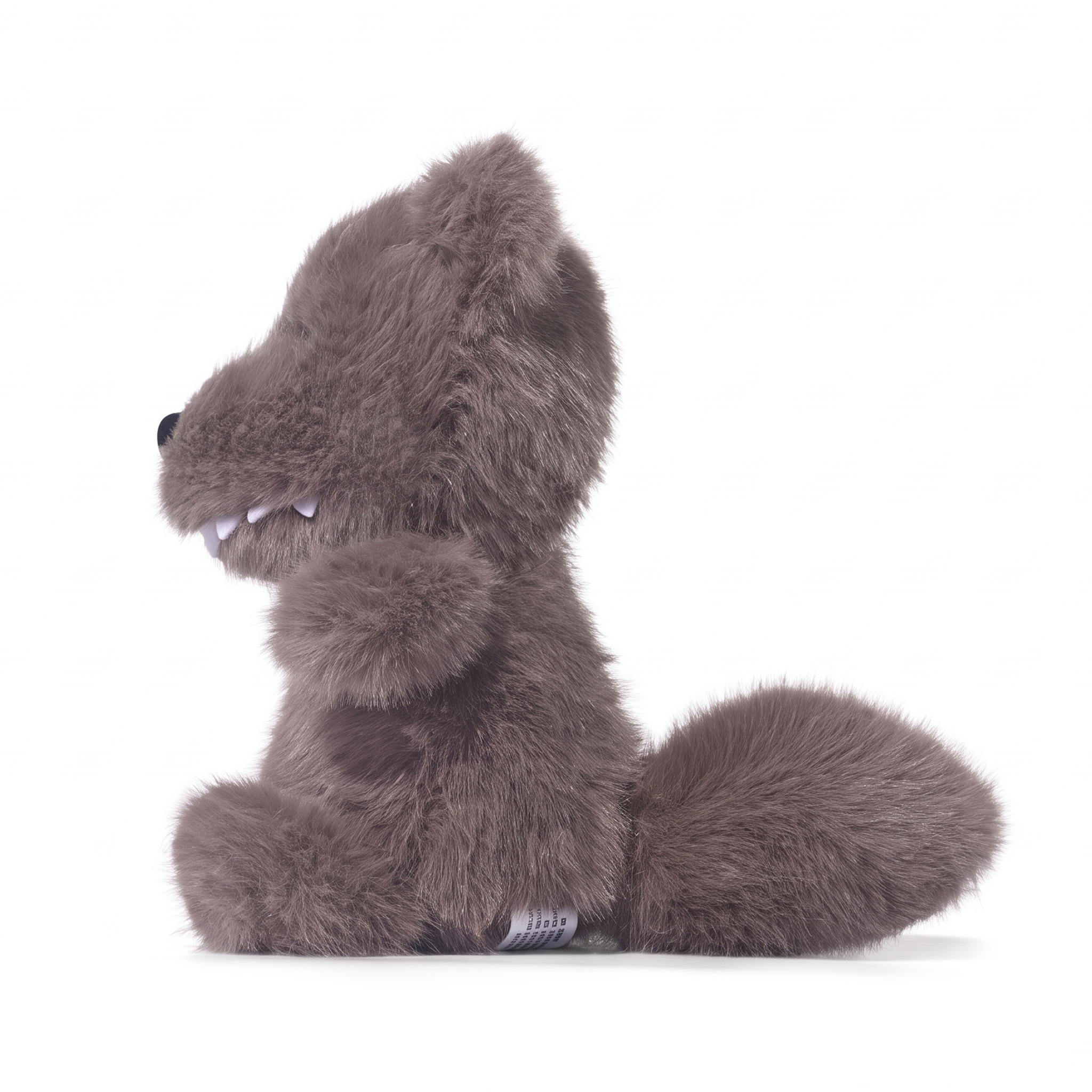 Willy Wolf plush stuffed animal toy, side view