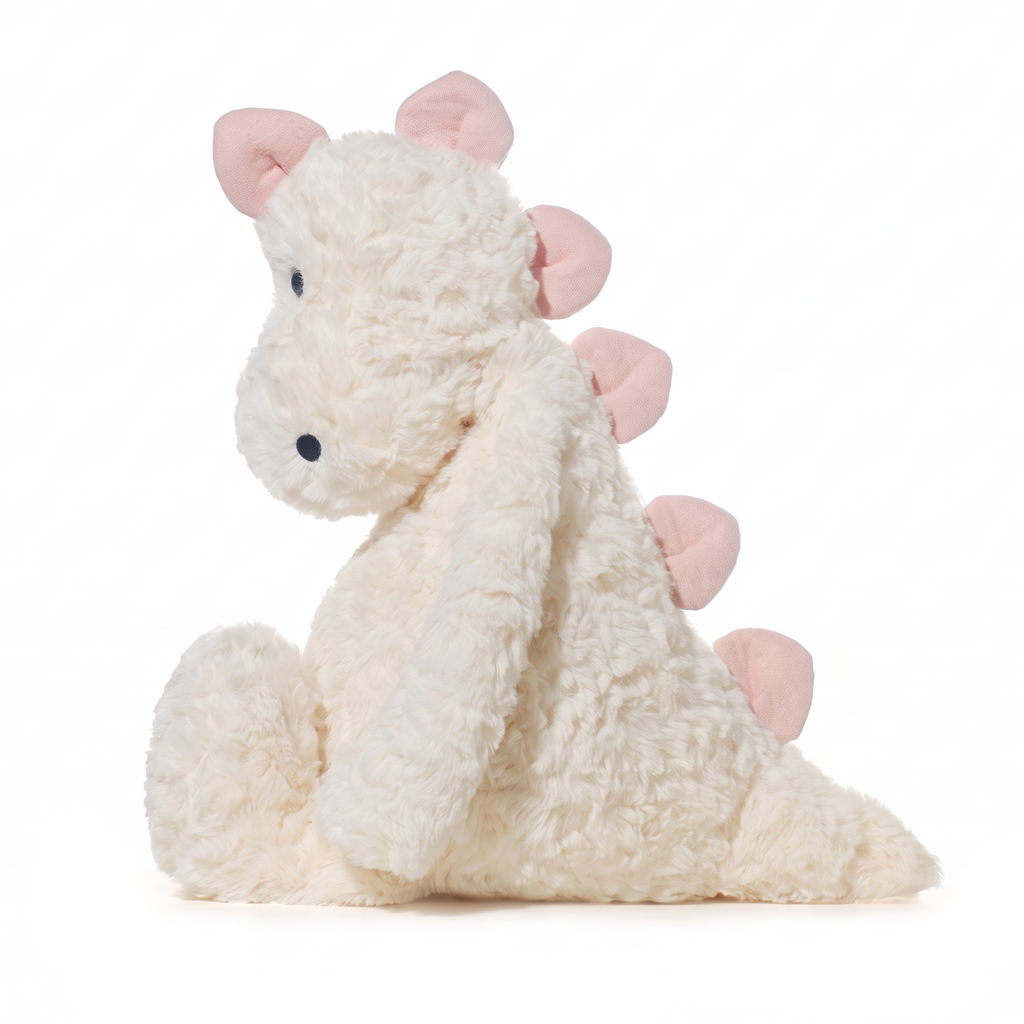 Zoe Dinosaur plush stuffed animal toy, side view
