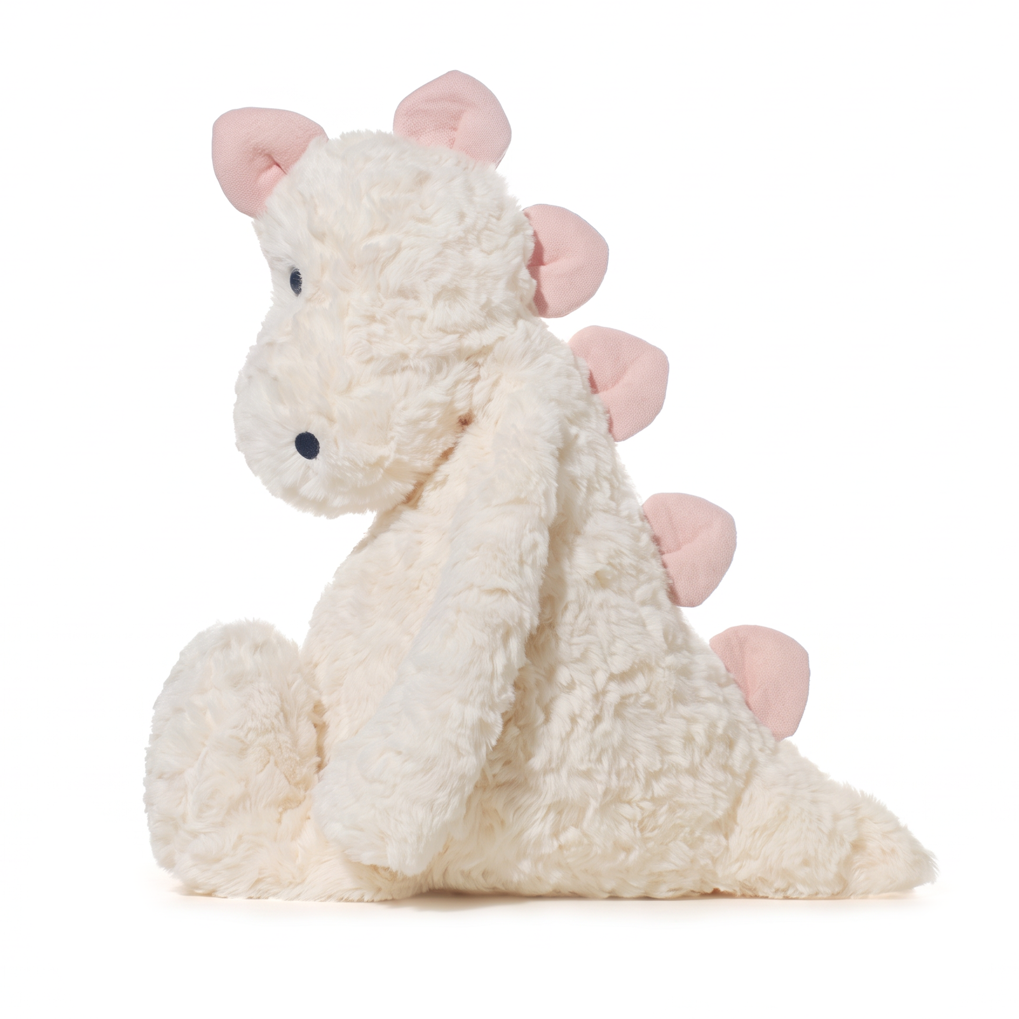Zoe Dinosaur plush stuffed animal toy, side view