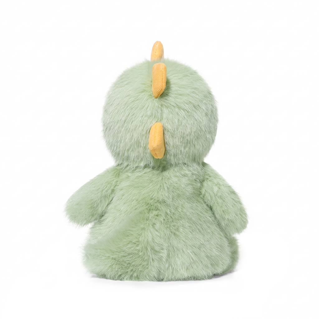 Baby Denny Dinosaur plush stuffed animal toy, back view