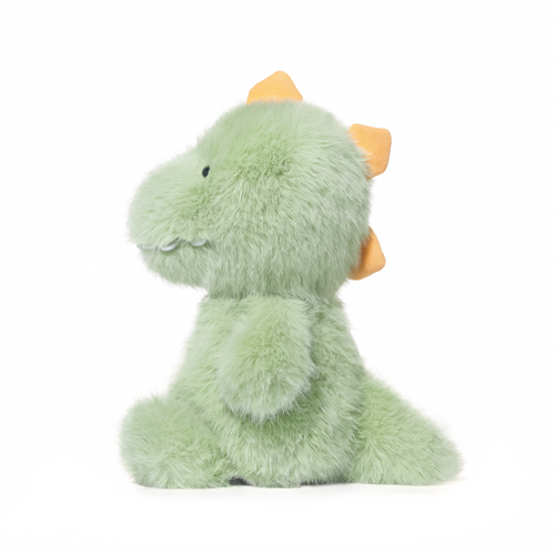 Baby Denny Dinosaur plush stuffed animal toy, side view