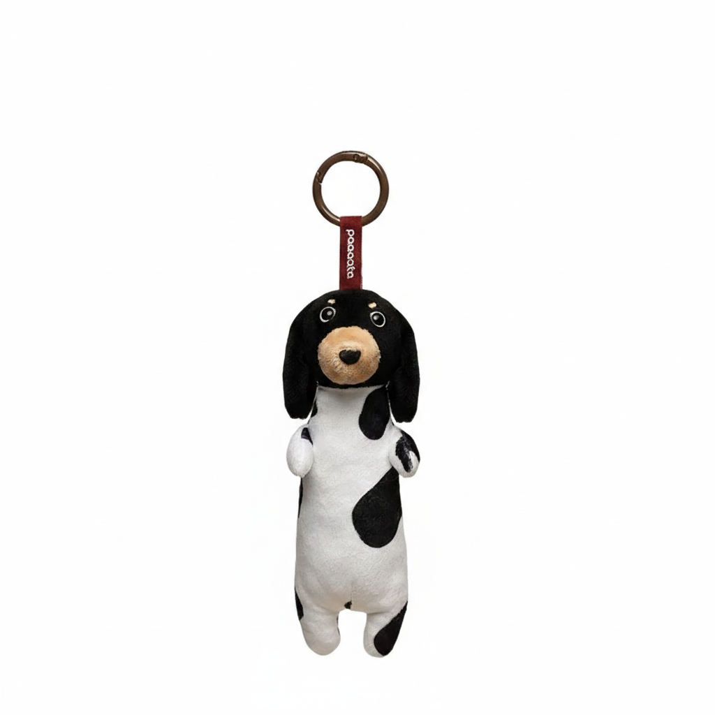Black and Tan Long-haired Dachshund Charm