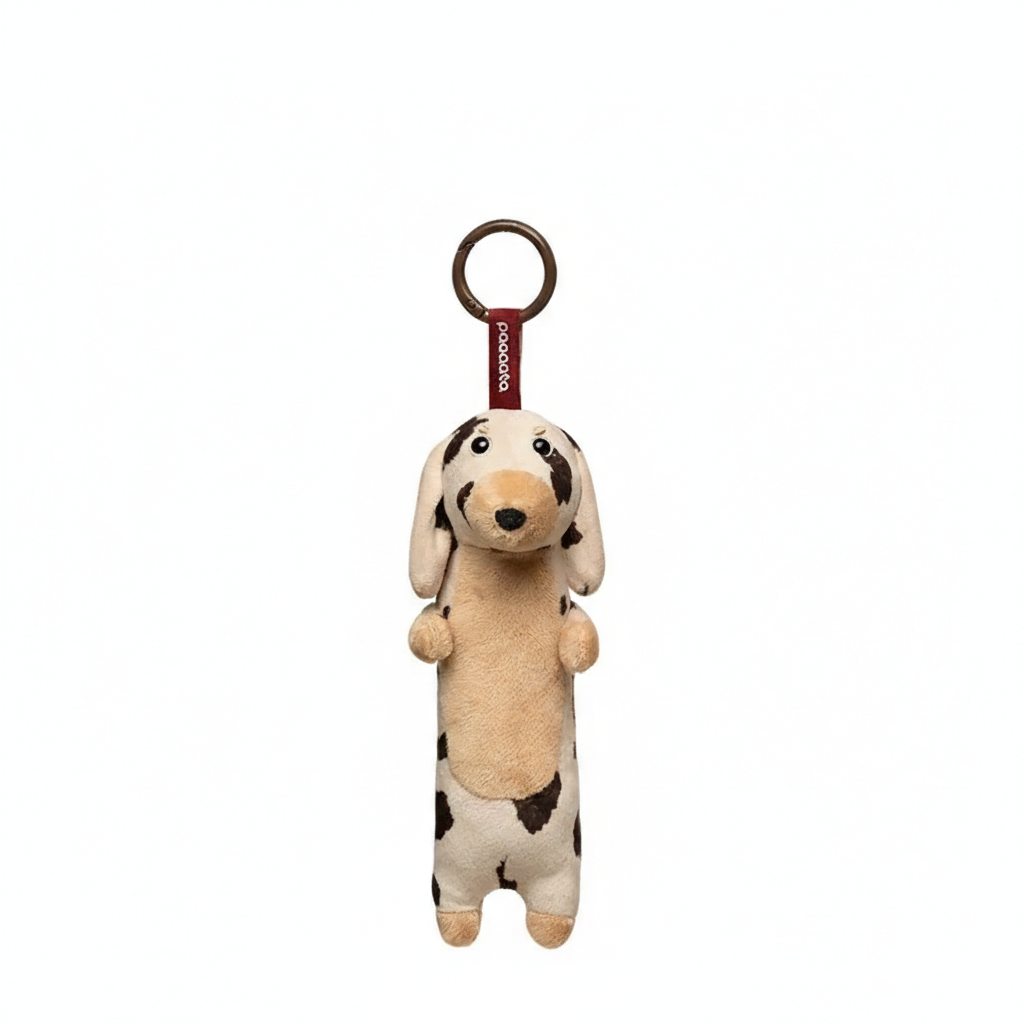 Black and Tan Long-haired Dachshund Charm