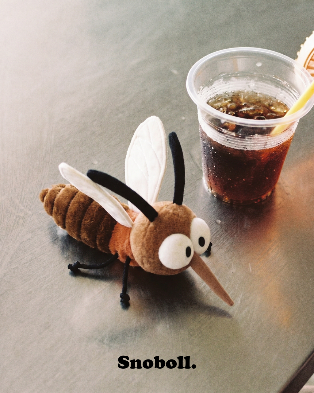Mozzy Mosquito plush toy, lifestyle photo