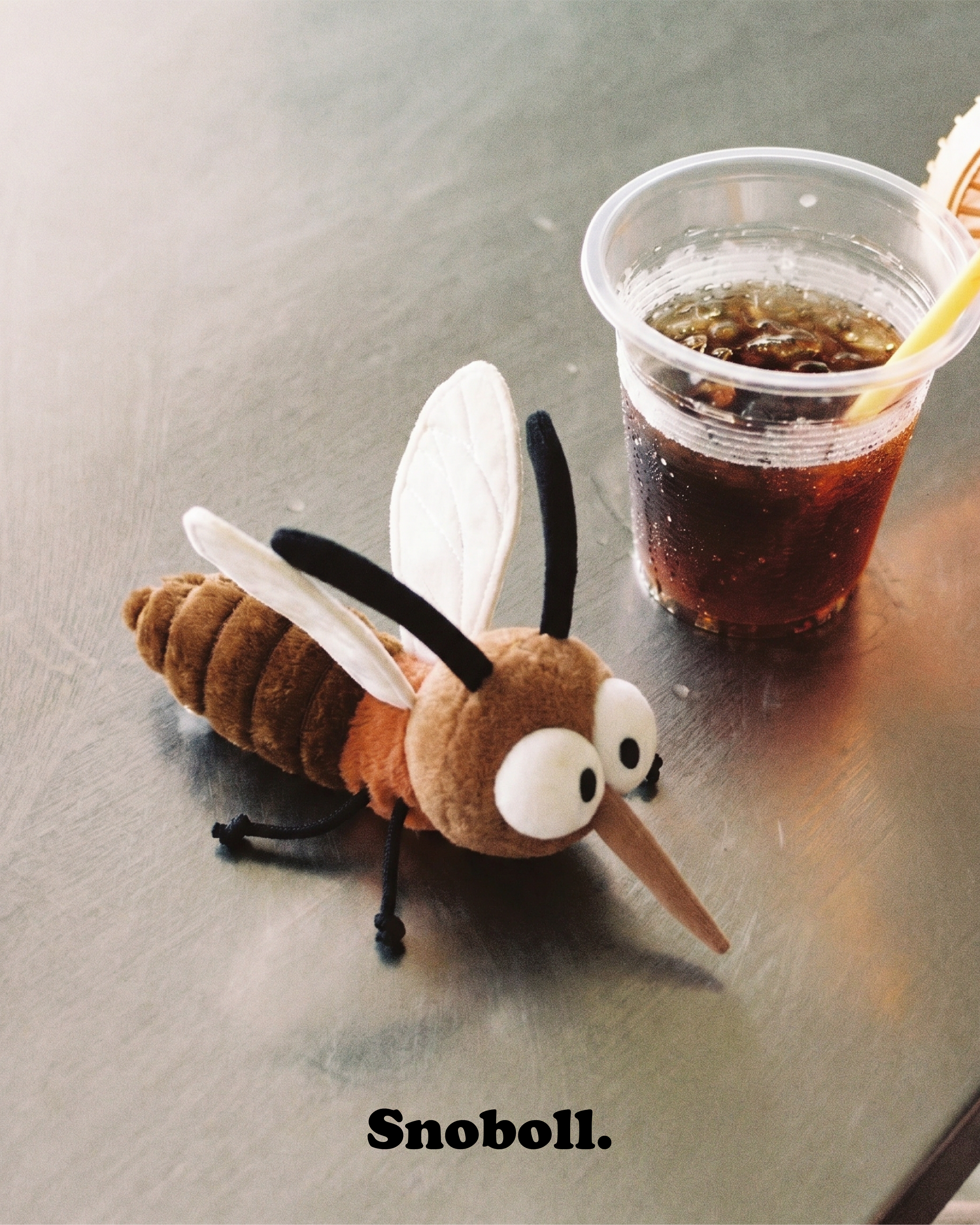 Mozzy Mosquito plush toy, lifestyle photo