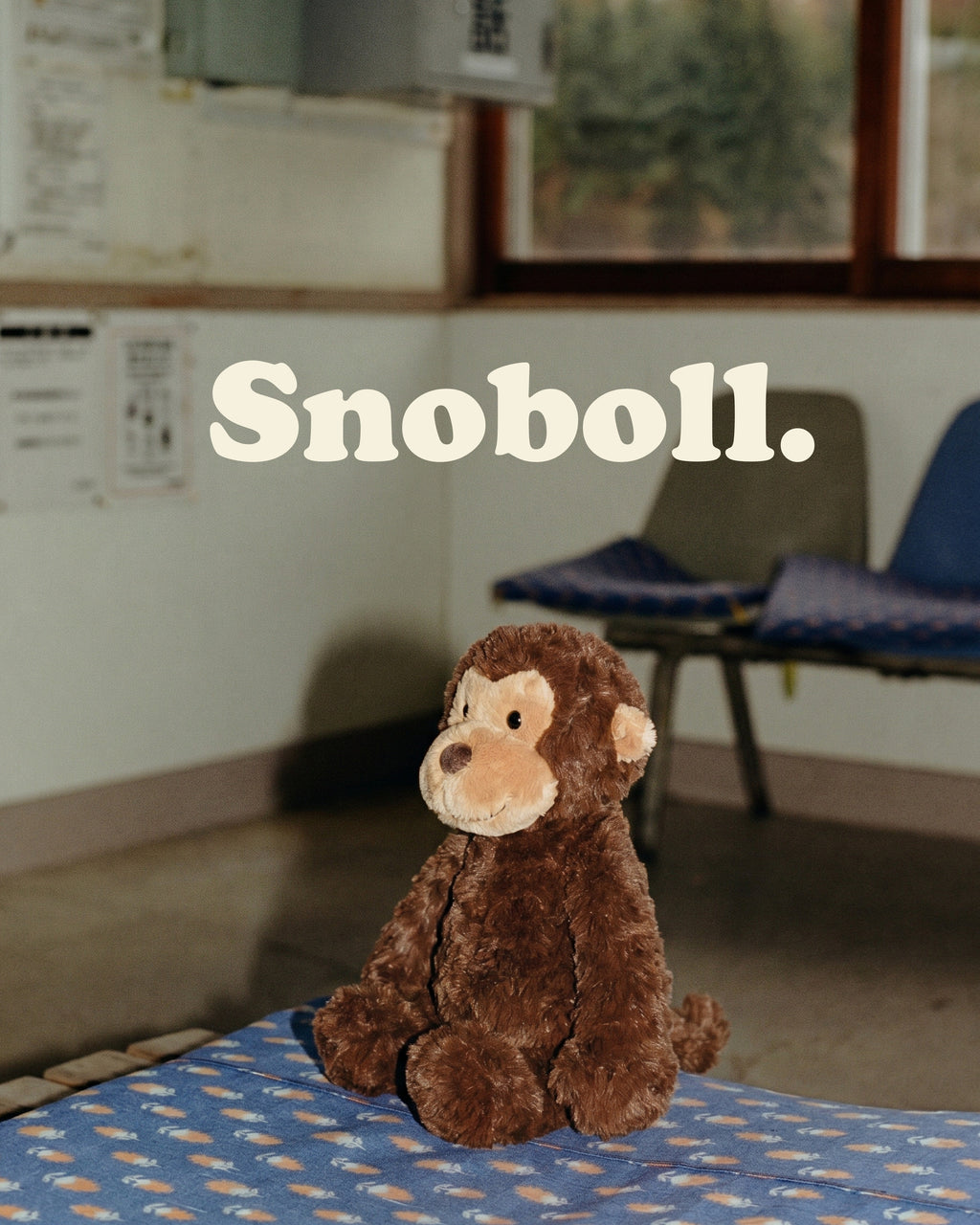 Snoboll plush toy, lifestyle photo
