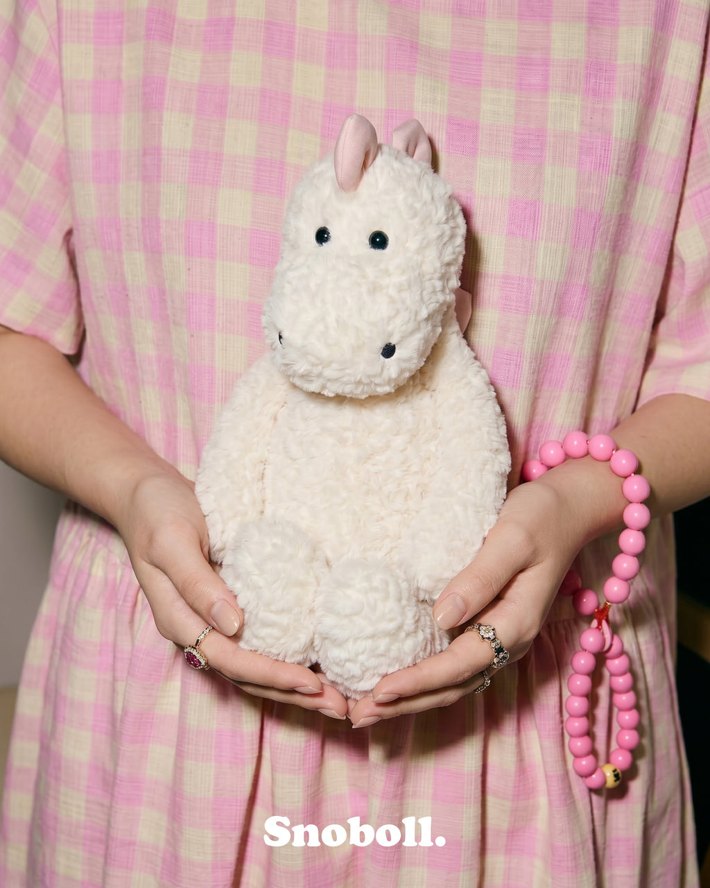 Snoboll plush toy, lifestyle photo
