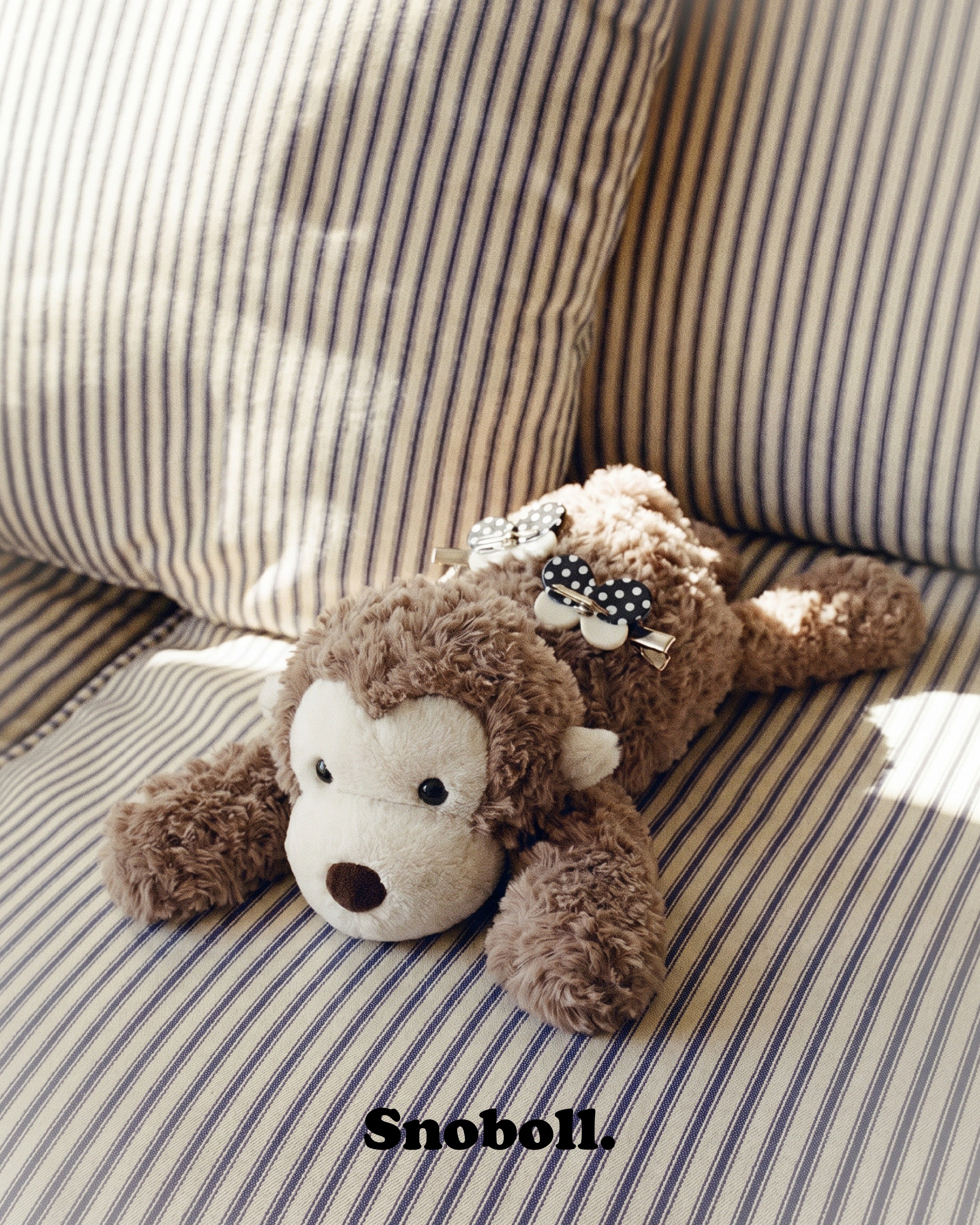 Snoboll plush toy, lifestyle photo