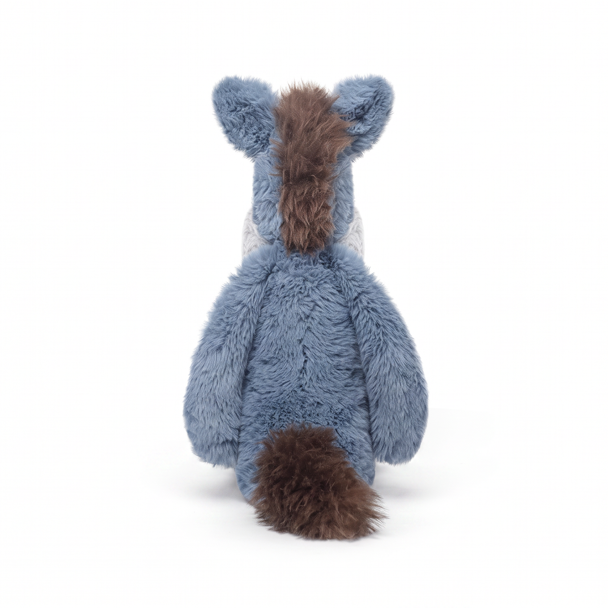 Jonny Donkey plush stuffed animal toy, back view